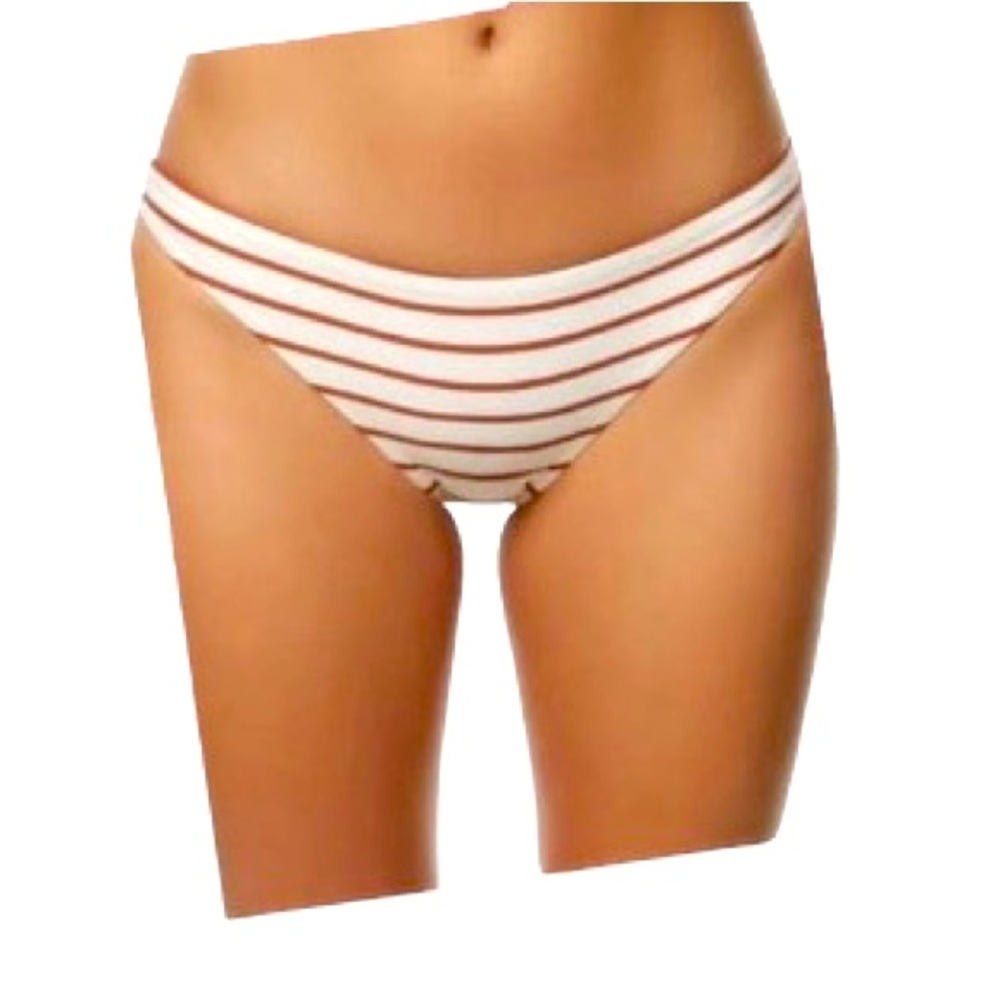 O'Neill Women's Bikini Bottom Stripe Coconut Shell Karmen Classic Large